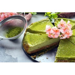 Tarta de queso "Té Matcha"